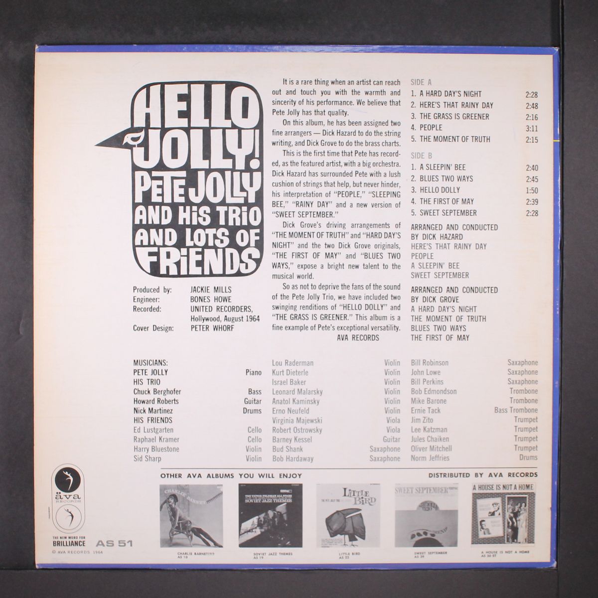 hello, jolly! by PETE JOLLY