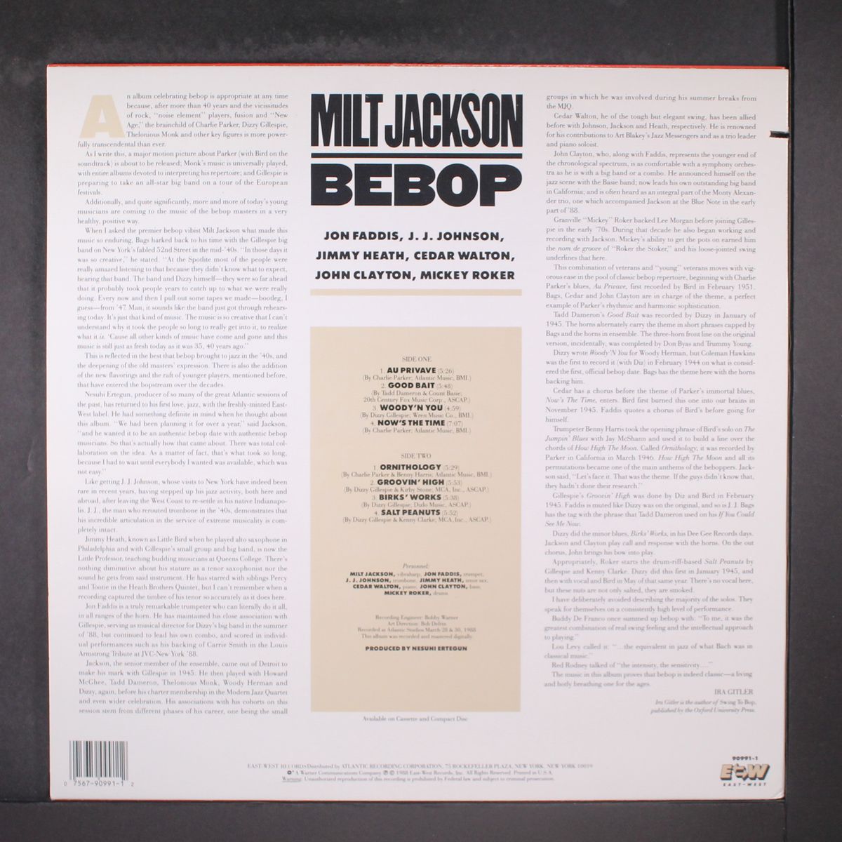 bebop by MILT JACKSON