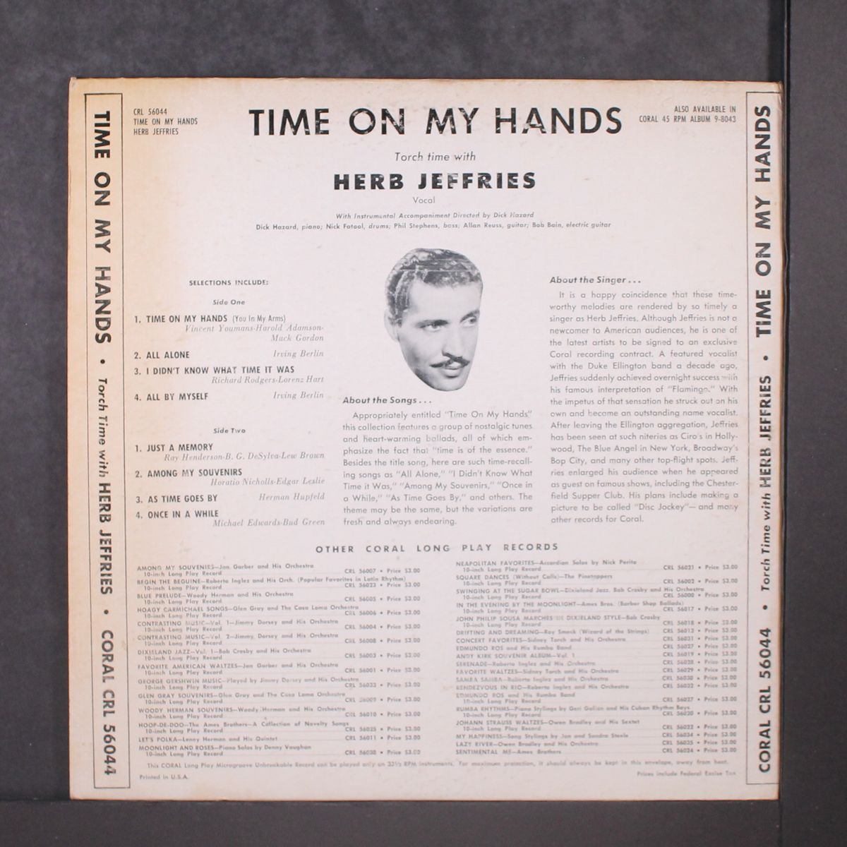 time on my hands by HERB JEFFRIES
