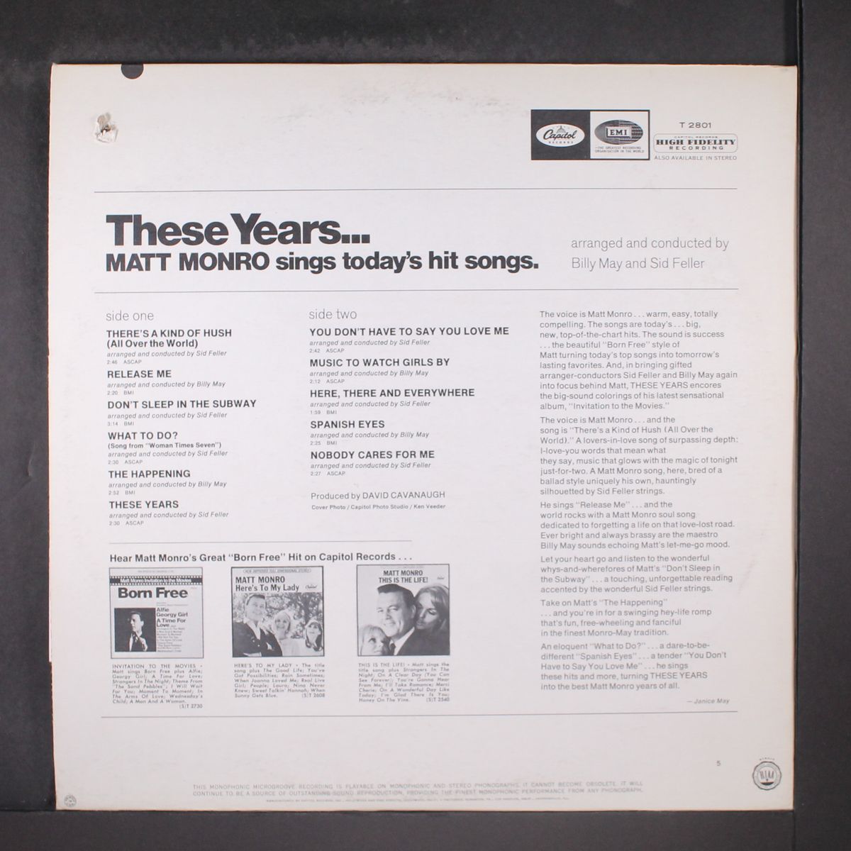 these years by MATT MONRO
