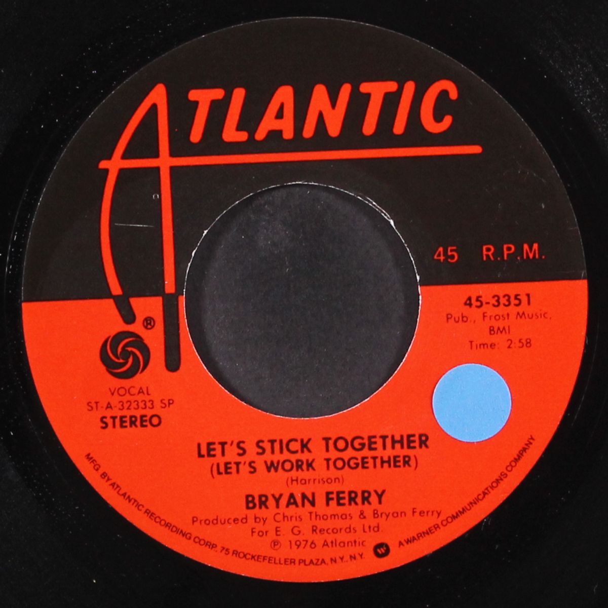 let's stick together / sea breezes by BRYAN FERRY