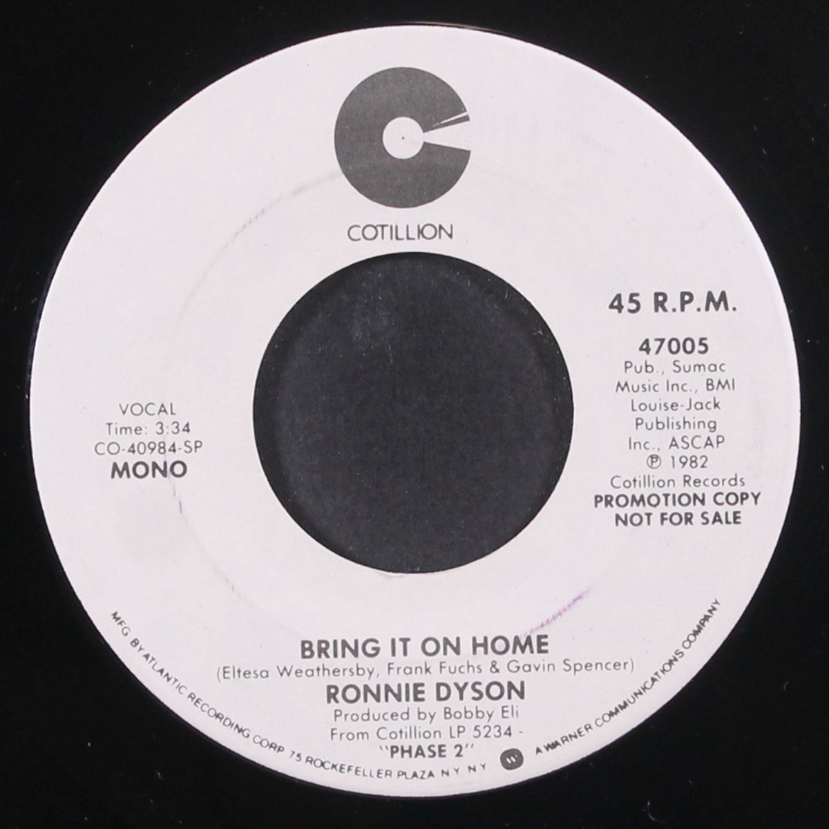 bring it on home / mono by RONNIE DYSON