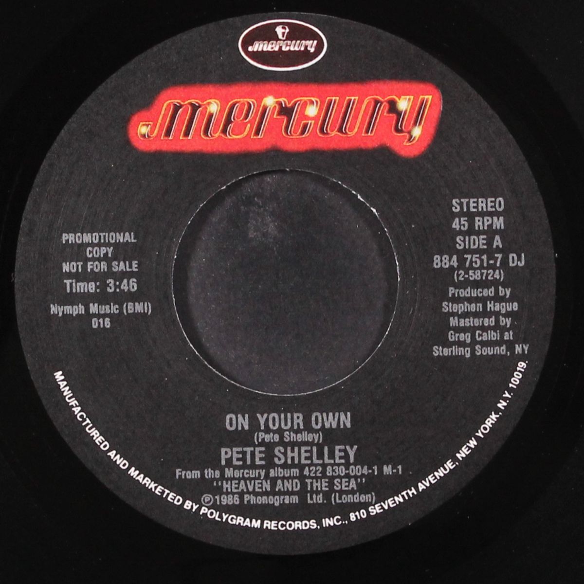 on your own / same by PETE SHELLEY