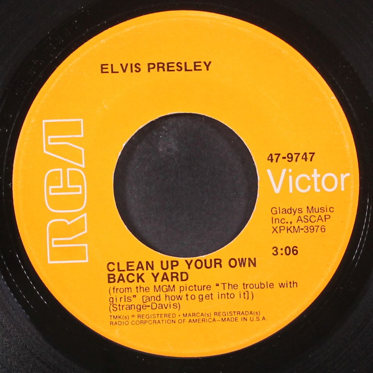 clean up your own backyard / the fair is moving on by ELVIS PRESLEY