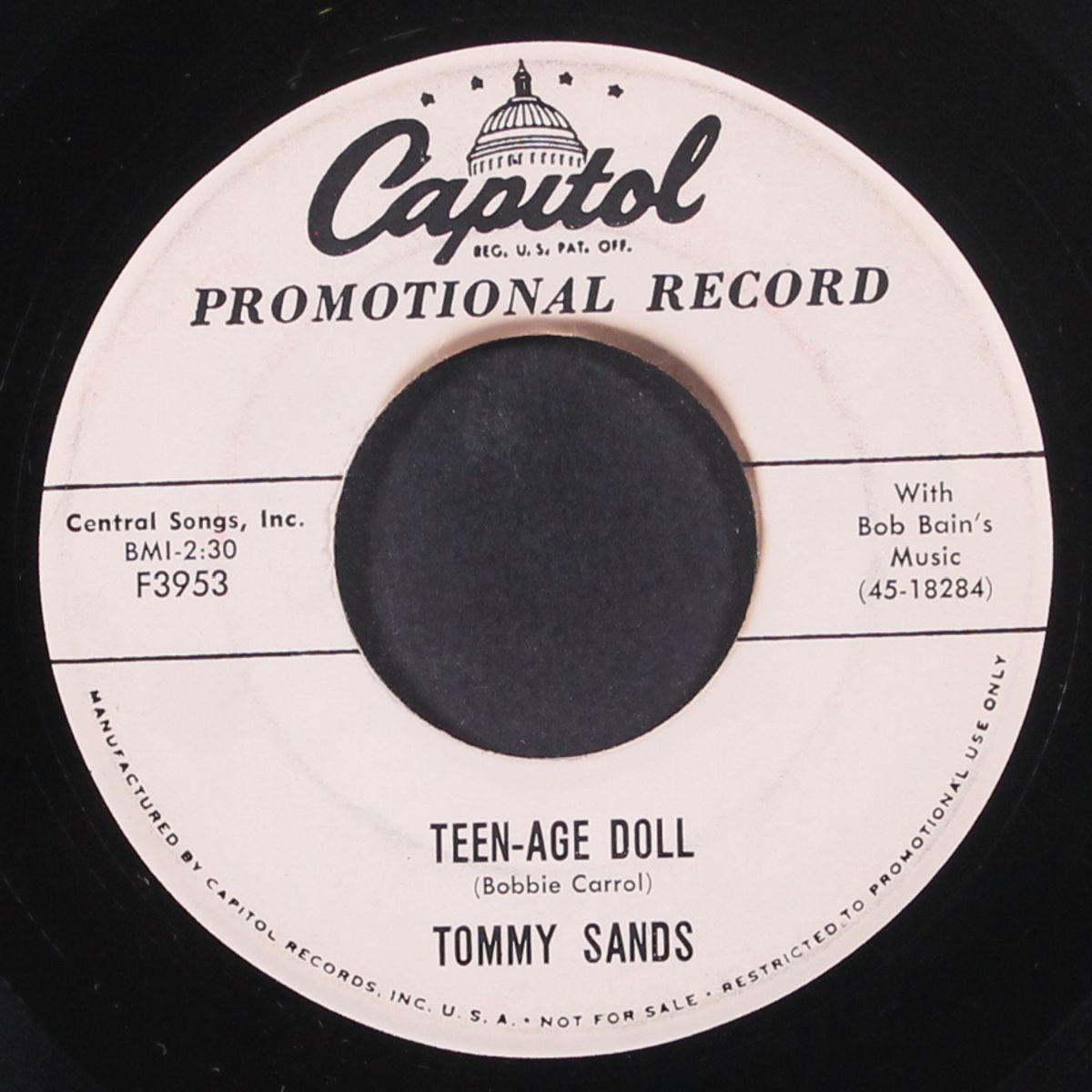 teen-age doll / hawaiian rock by TOMMY SANDS