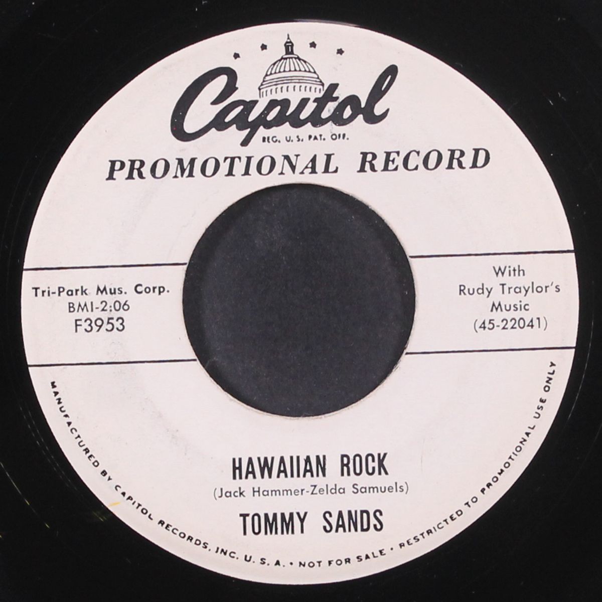 teen-age doll / hawaiian rock by TOMMY SANDS
