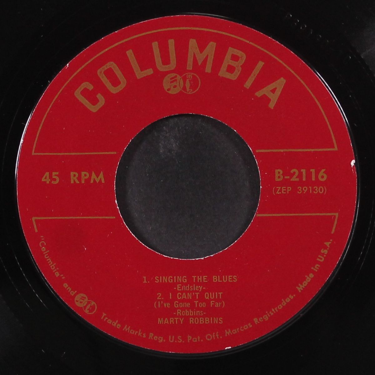 singing the blues by MARTY ROBBINS