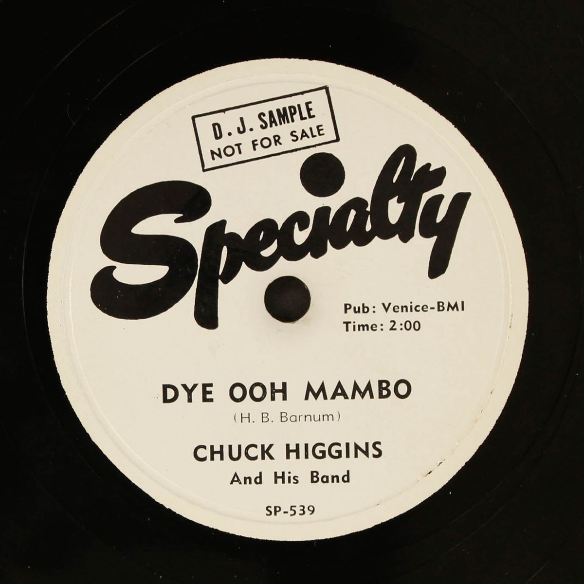 one more time / dye ooh mambo by CHUCK HIGGINS