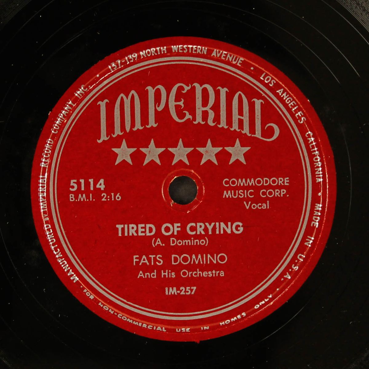 what's the matter baby / tired of crying by FATS DOMINO