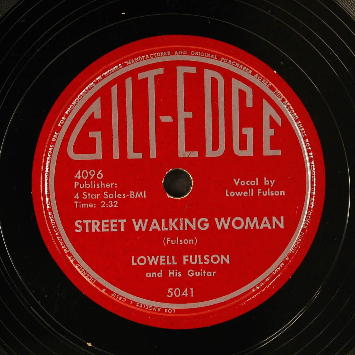 katie lee blues / street walking woman by LOWELL FULSON