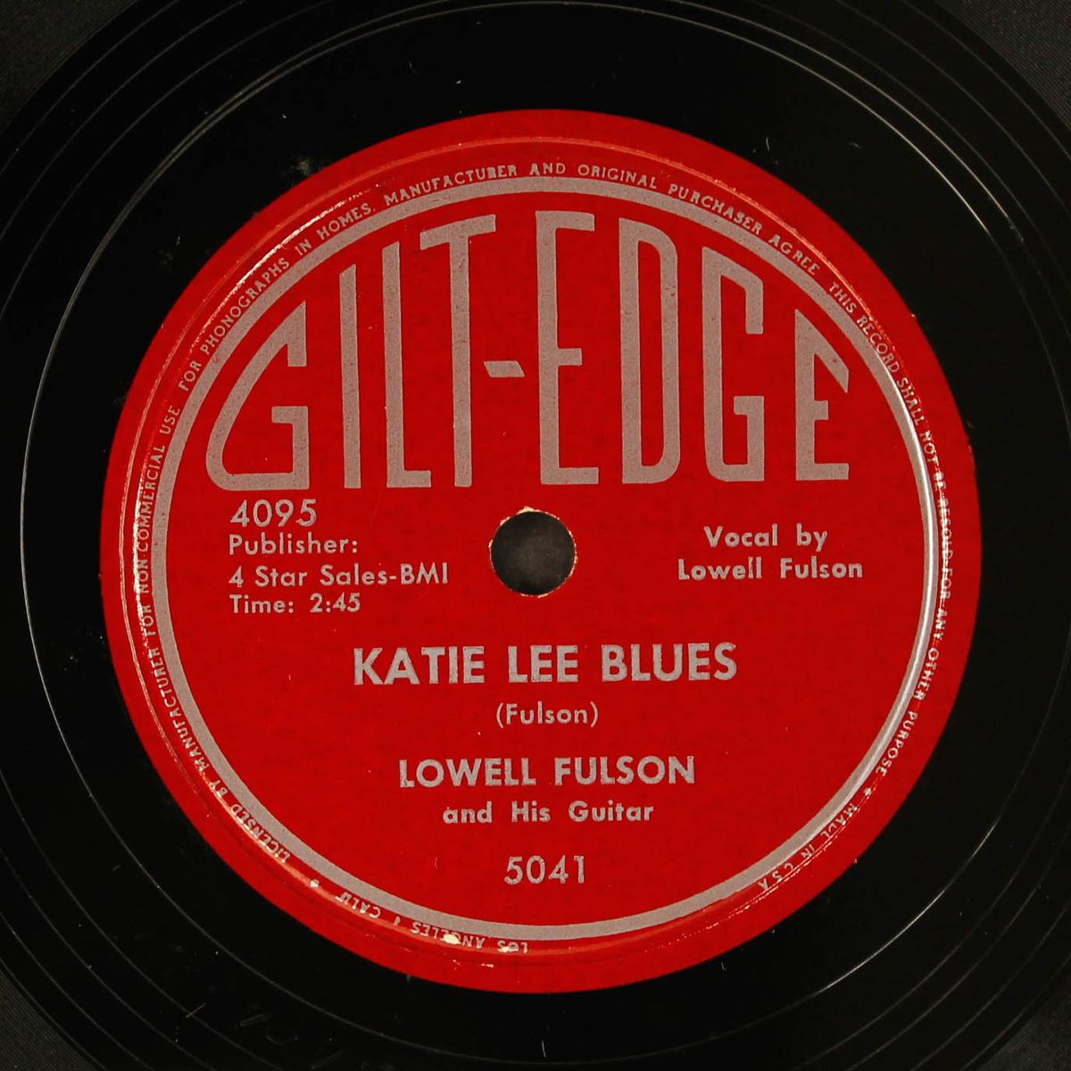 katie lee blues / street walking woman by LOWELL FULSON