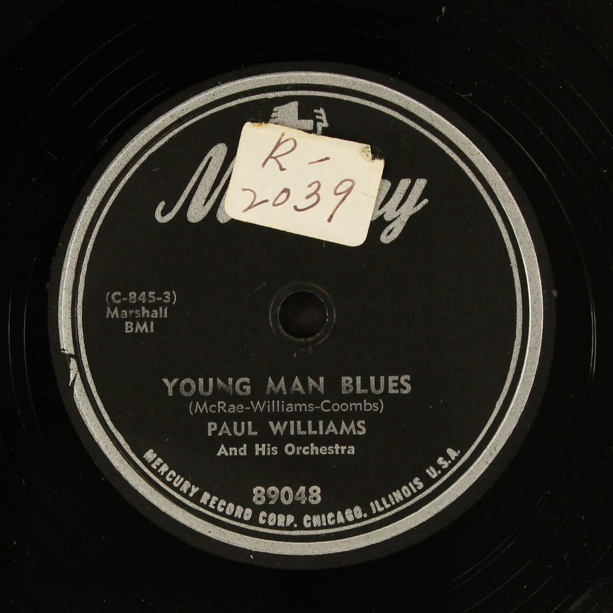young man blues / hard working woman by PAUL WILLIAMS