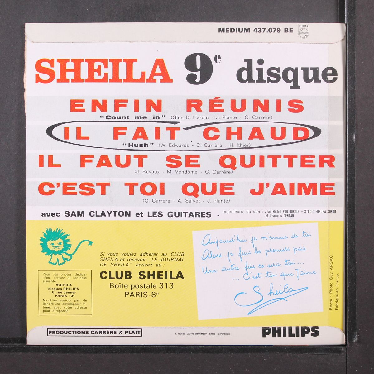 c'est toi que j'aime by SHEILA