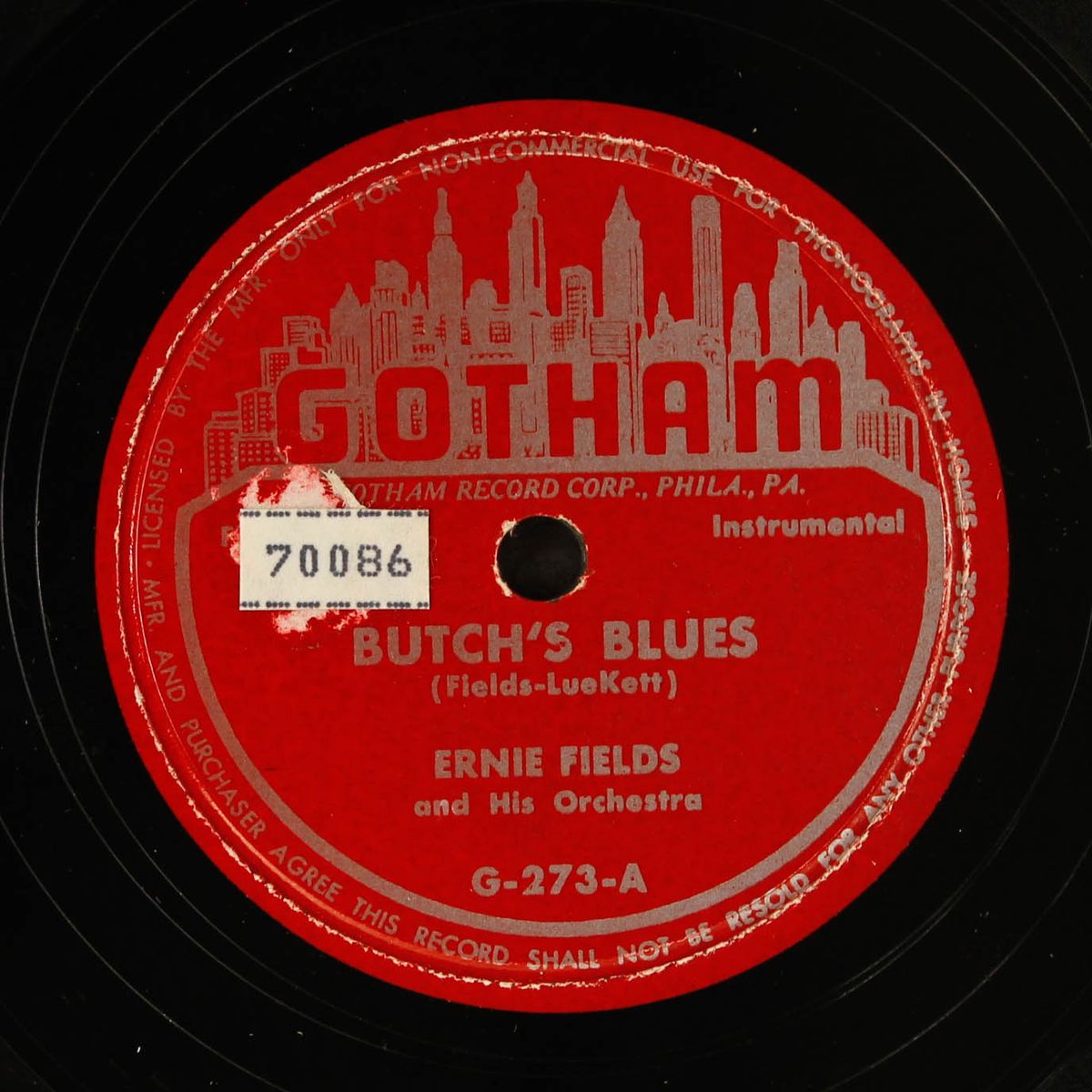 long lost love / butch's blues by ERNIE FIELDS