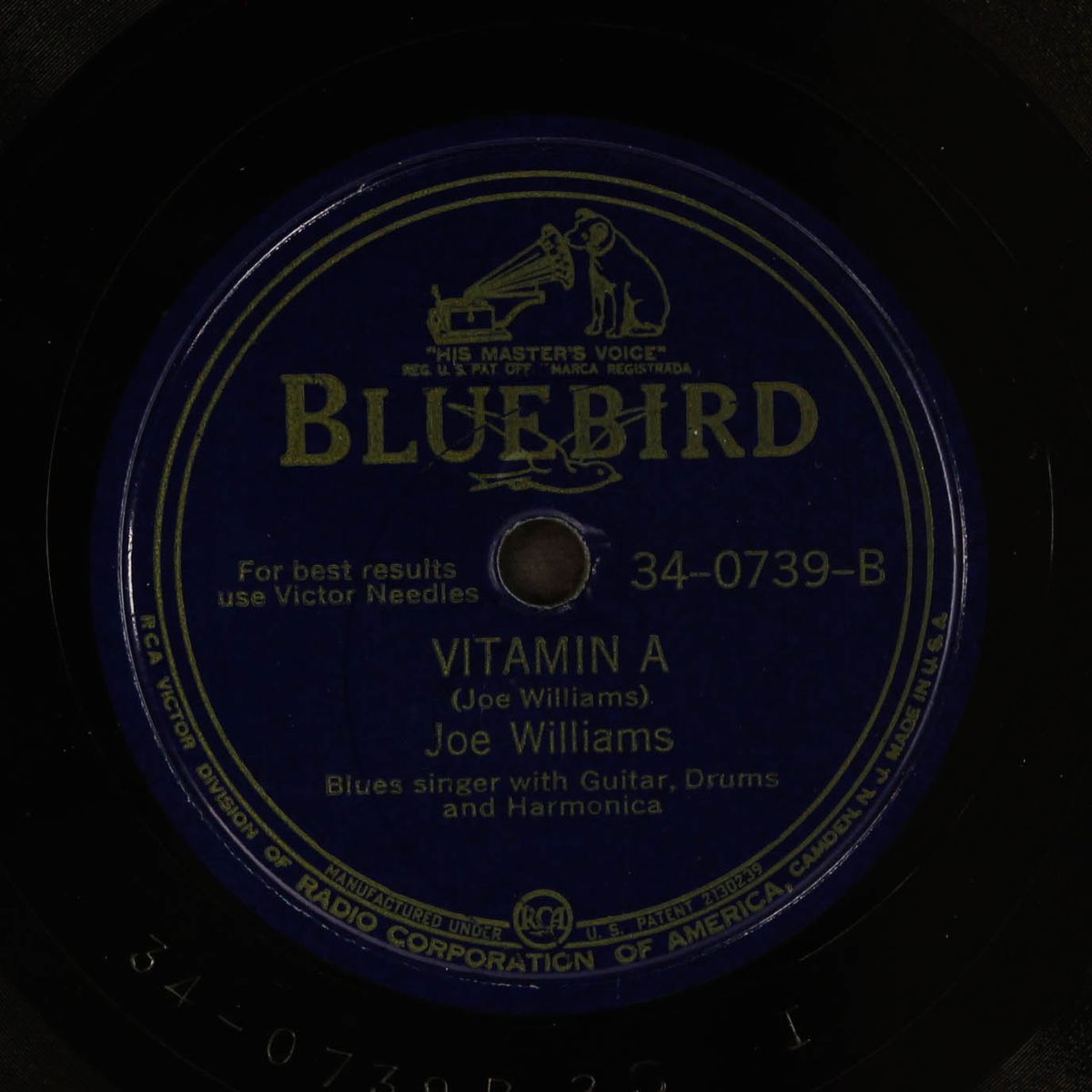 somebody's been worrying / vitamin a by JOE WILLIAMS
