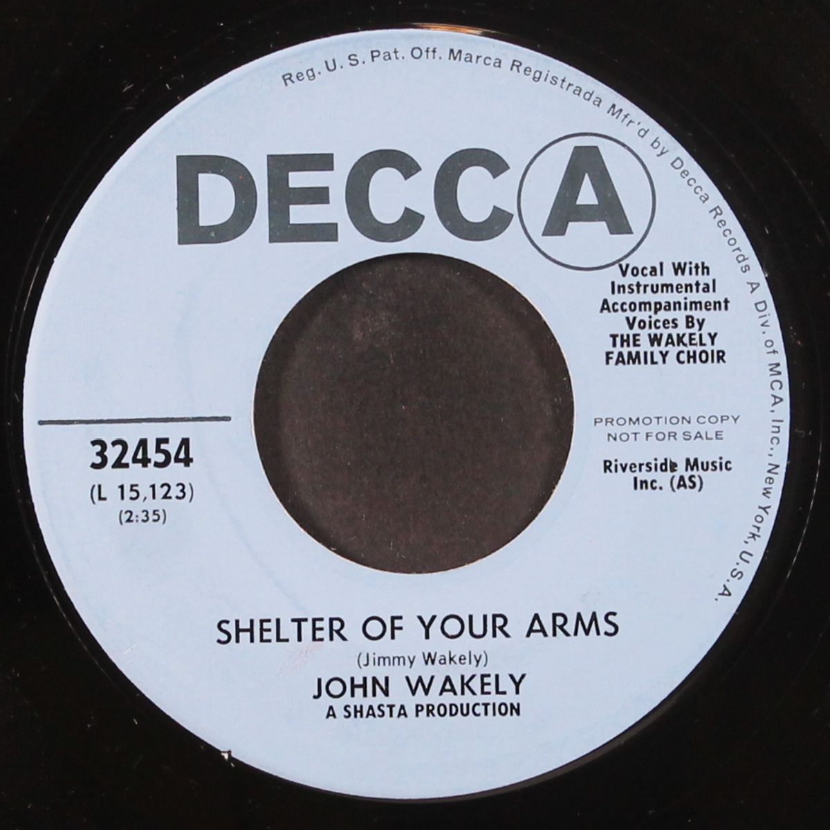 goin' home / shelter of your arms by JOHN WAKELY