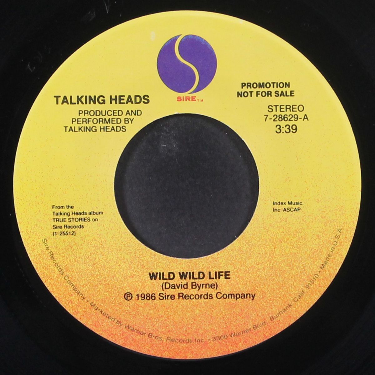 wild wild life / people like us by TALKING HEADS