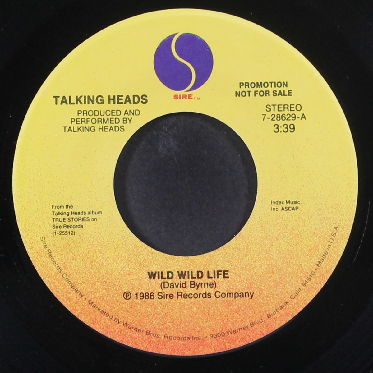 wild wild life / people like us by TALKING HEADS