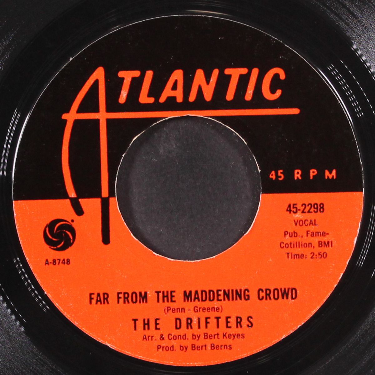 i'll take you where the music's playing / far from the maddening crowd by DRIFTERS