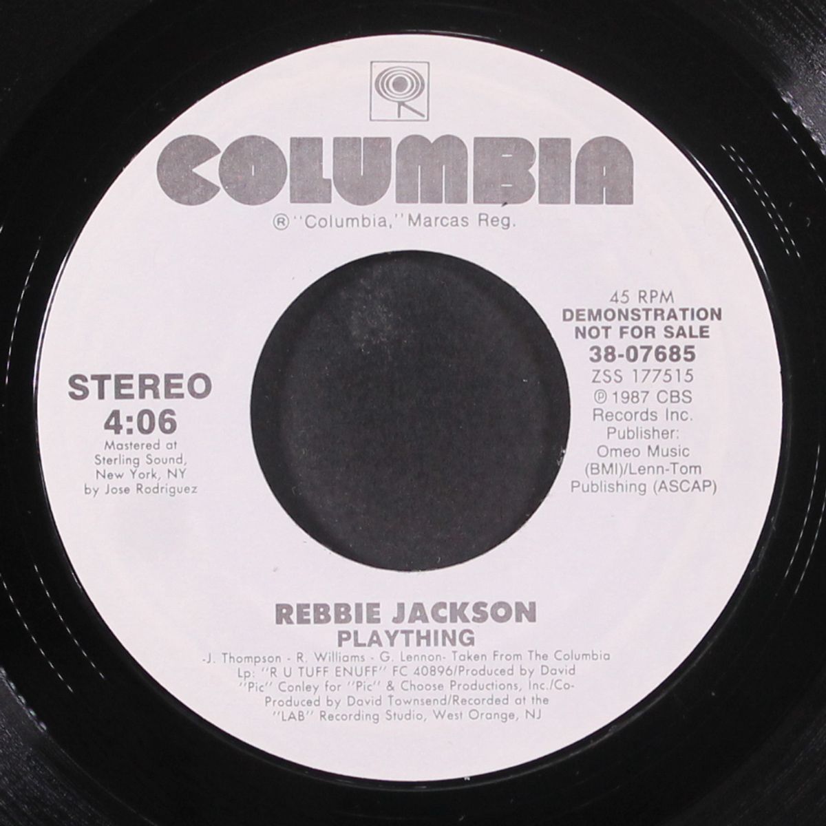 plaything / same by REBBIE JACKSON