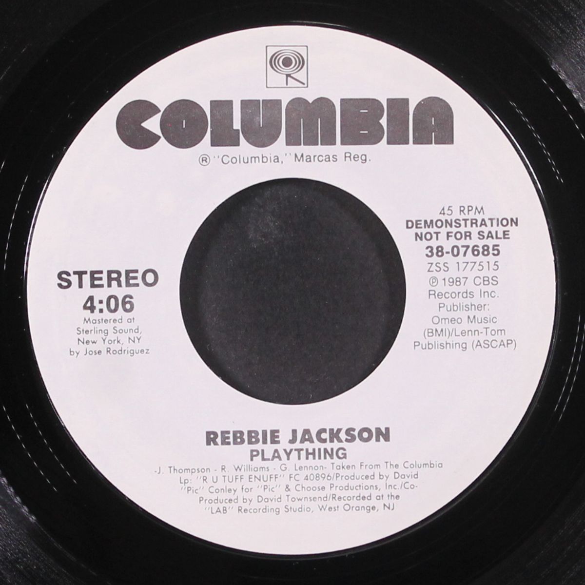 plaything / same by REBBIE JACKSON