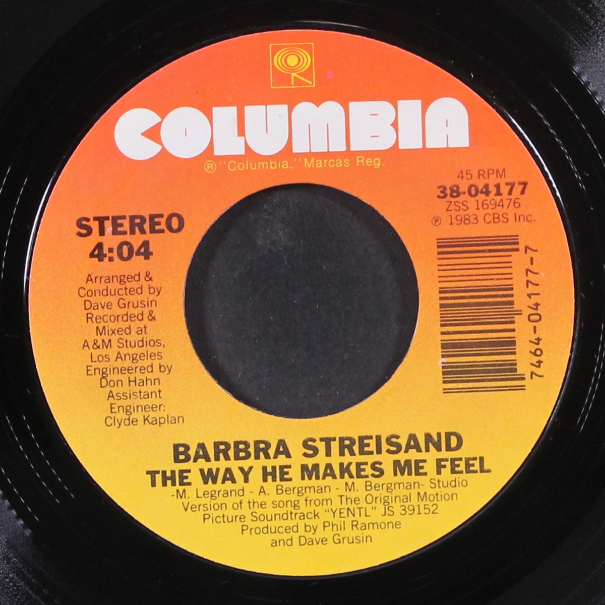 the way he makes me feel / short by BARBRA STREISAND