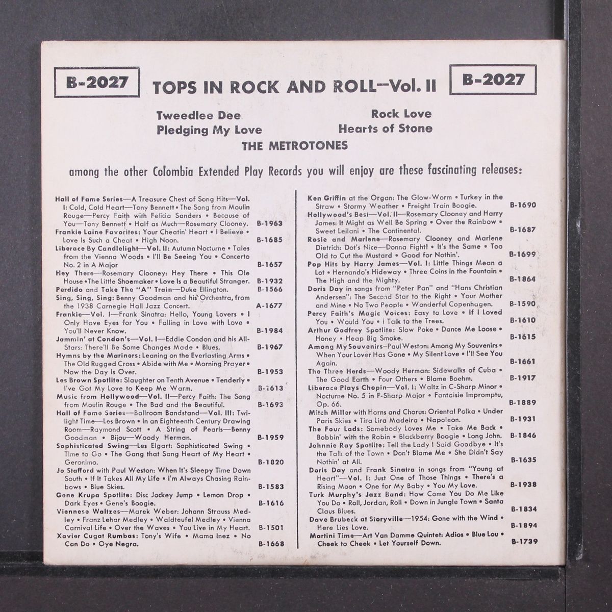 tops in rock and roll, vol. 2 by METROTONES