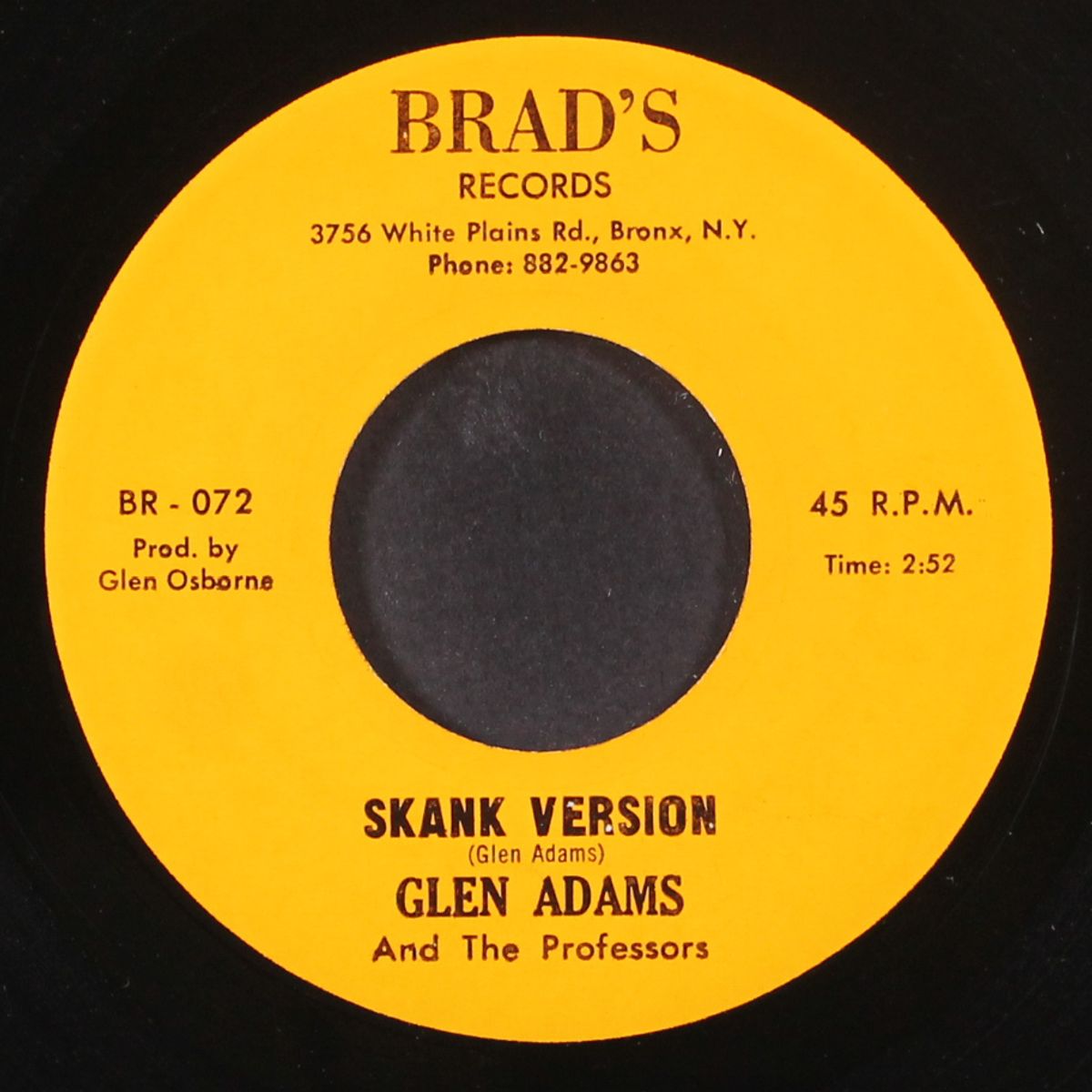 funky skank / skank version by GLEN ADAMS & PROFESSORS