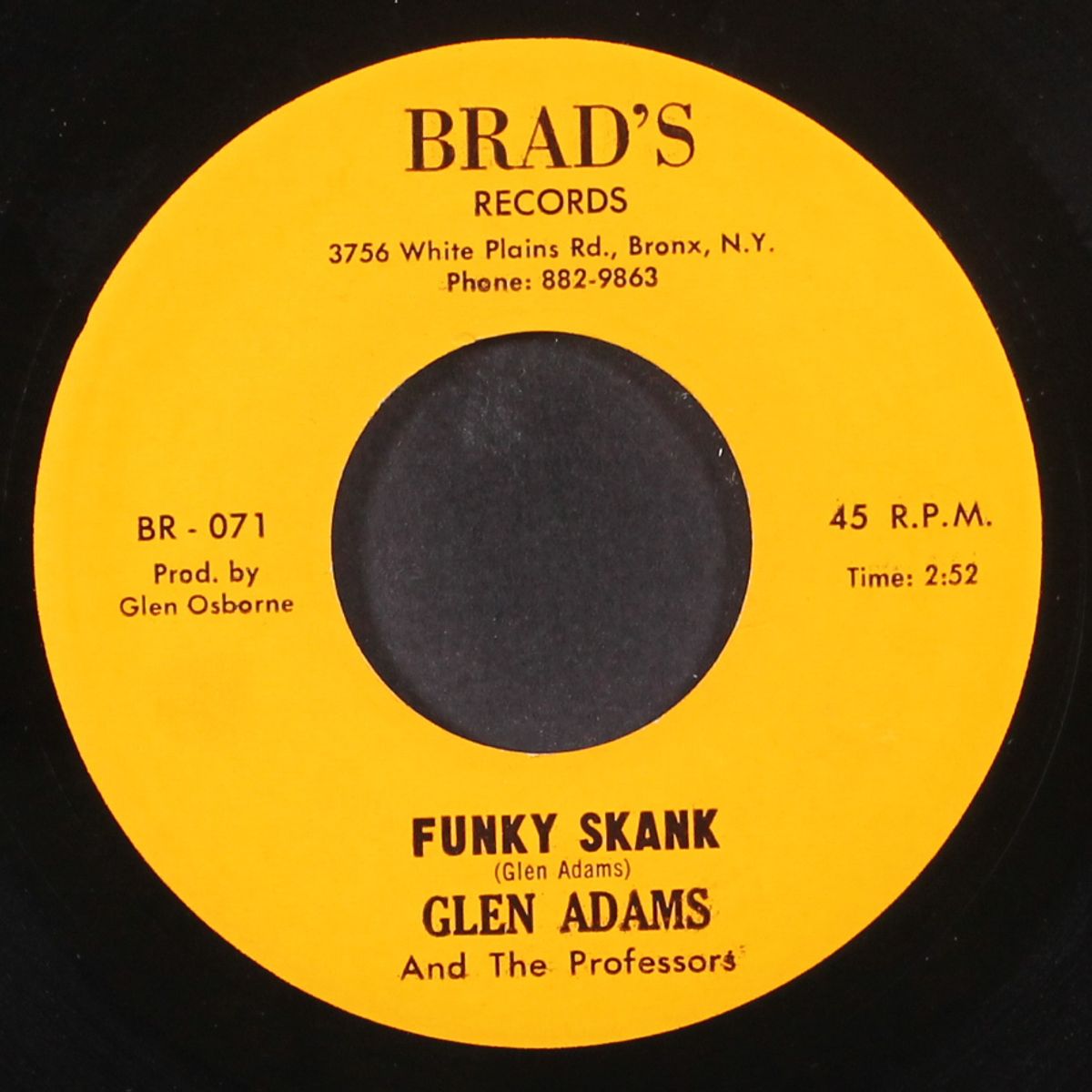 funky skank / skank version by GLEN ADAMS & PROFESSORS