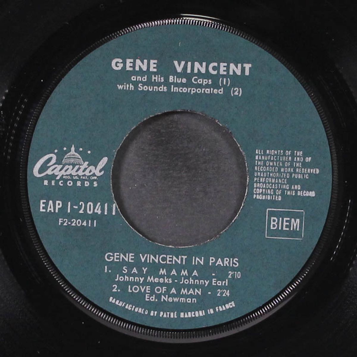 in paris by GENE VINCENT