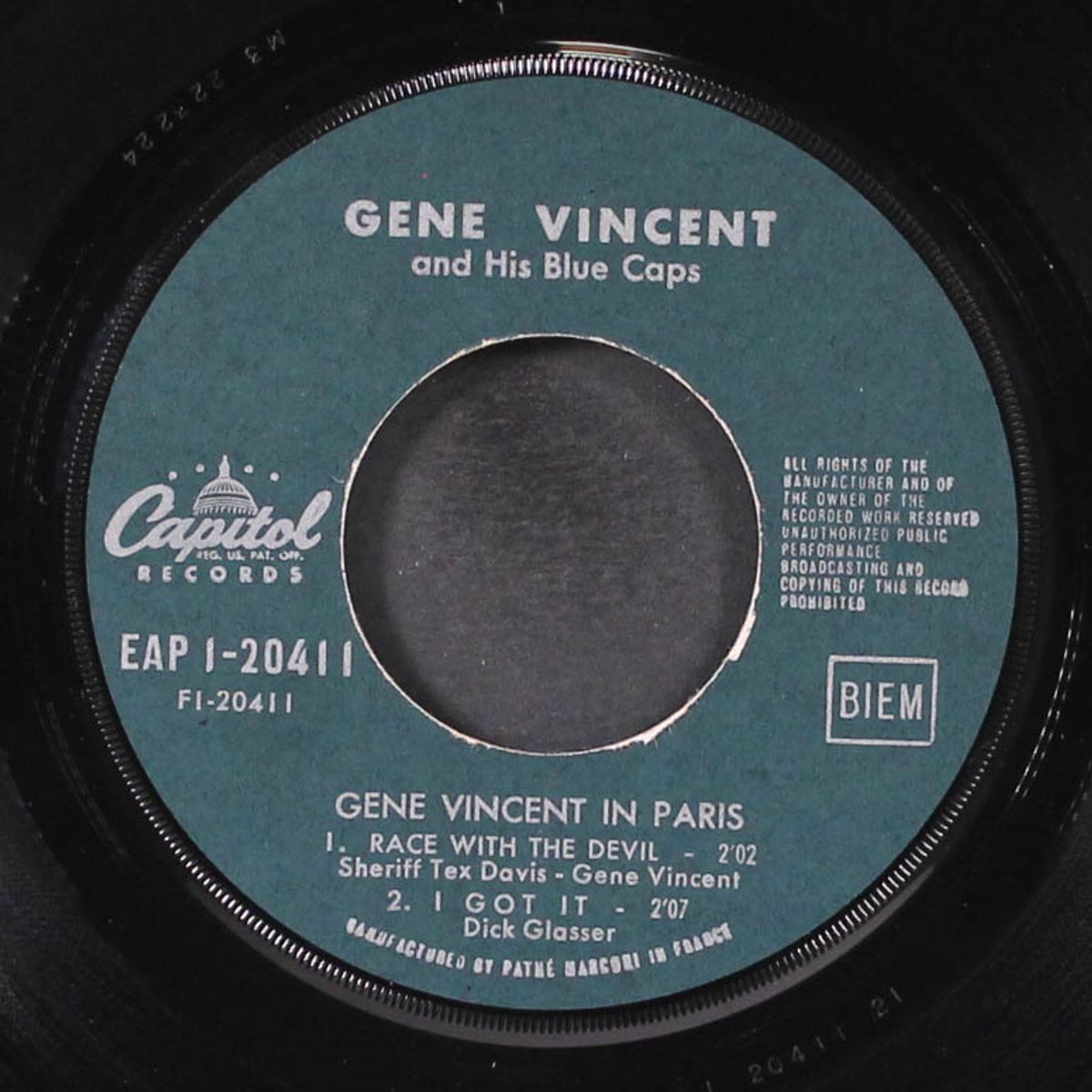 in paris by GENE VINCENT