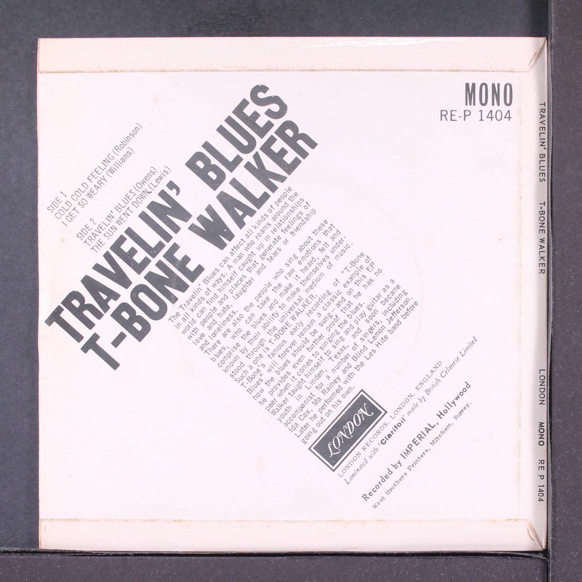 travelin' blues by T-BONE WALKER