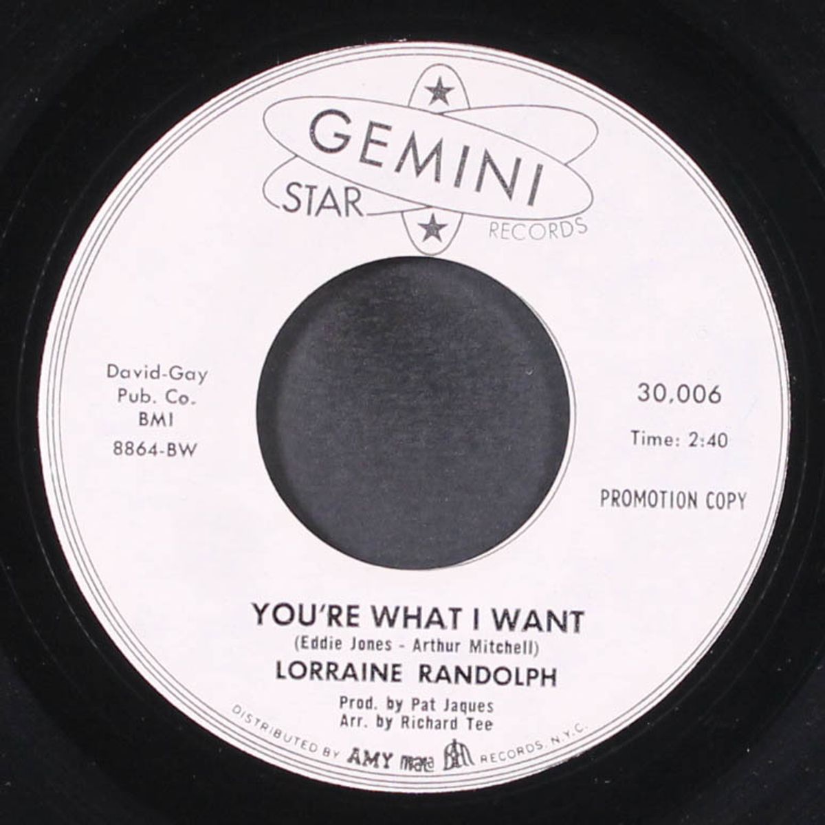 it's over between us / you're what i want by LORRAINE RANDOLPH