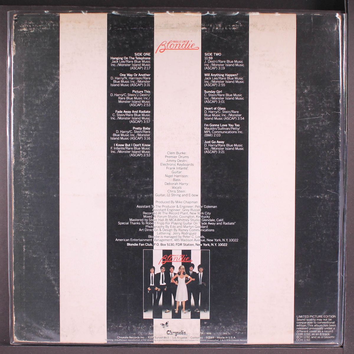 parallel lines by BLONDIE