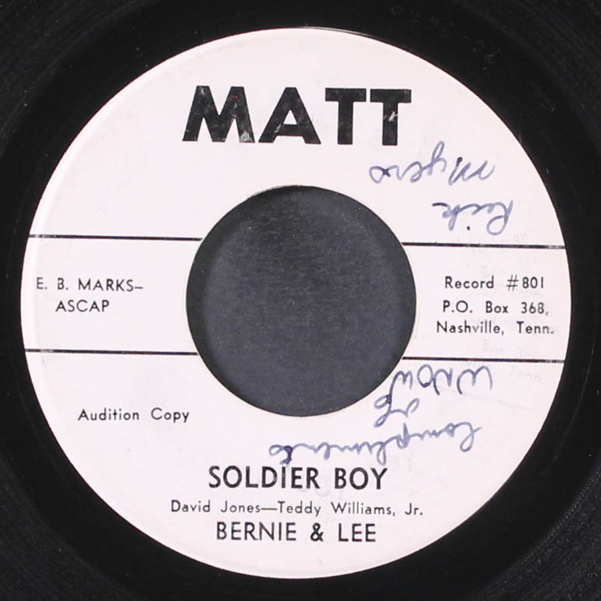 go ask the stars / soldier boy by BERNIE & LEE