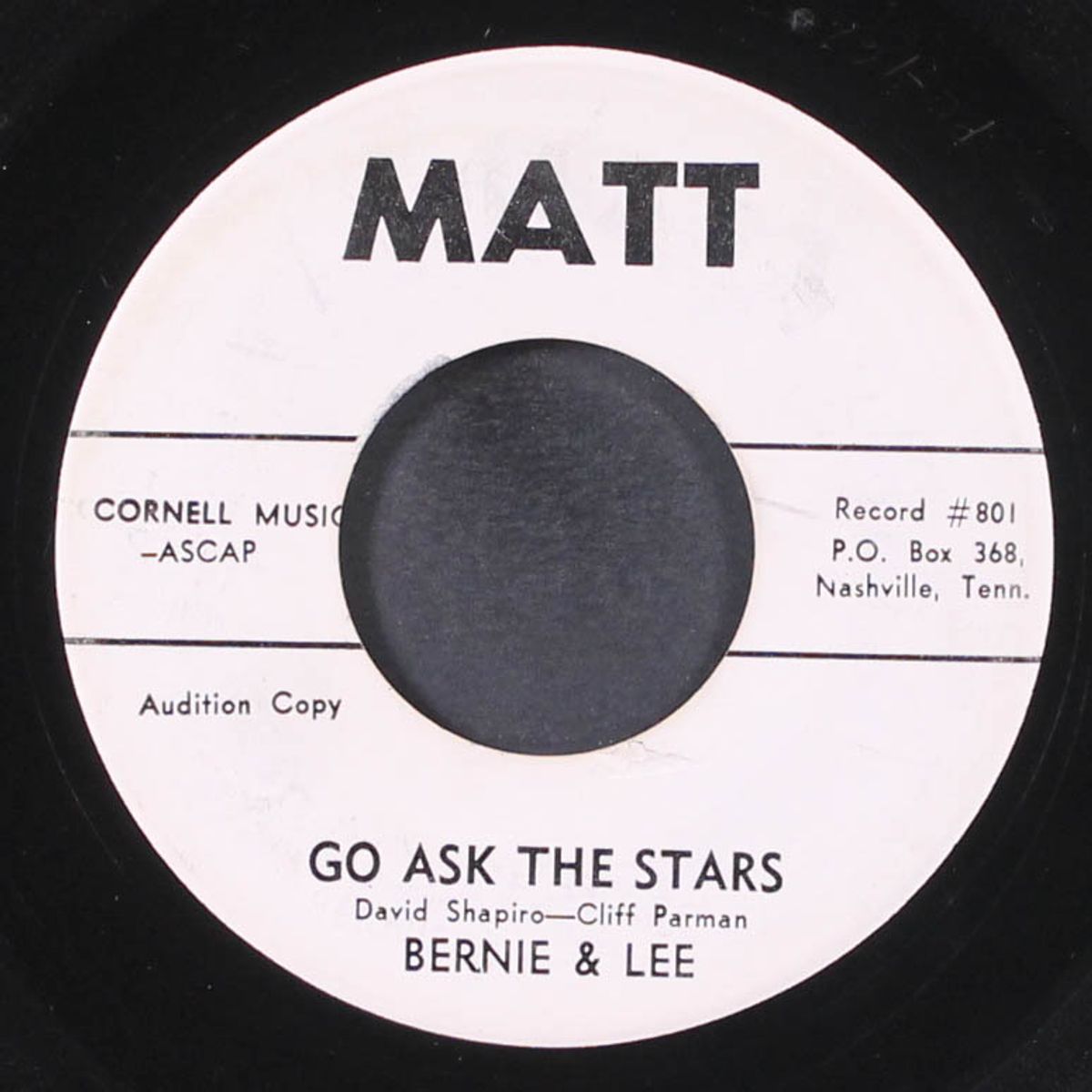 go ask the stars / soldier boy by BERNIE & LEE