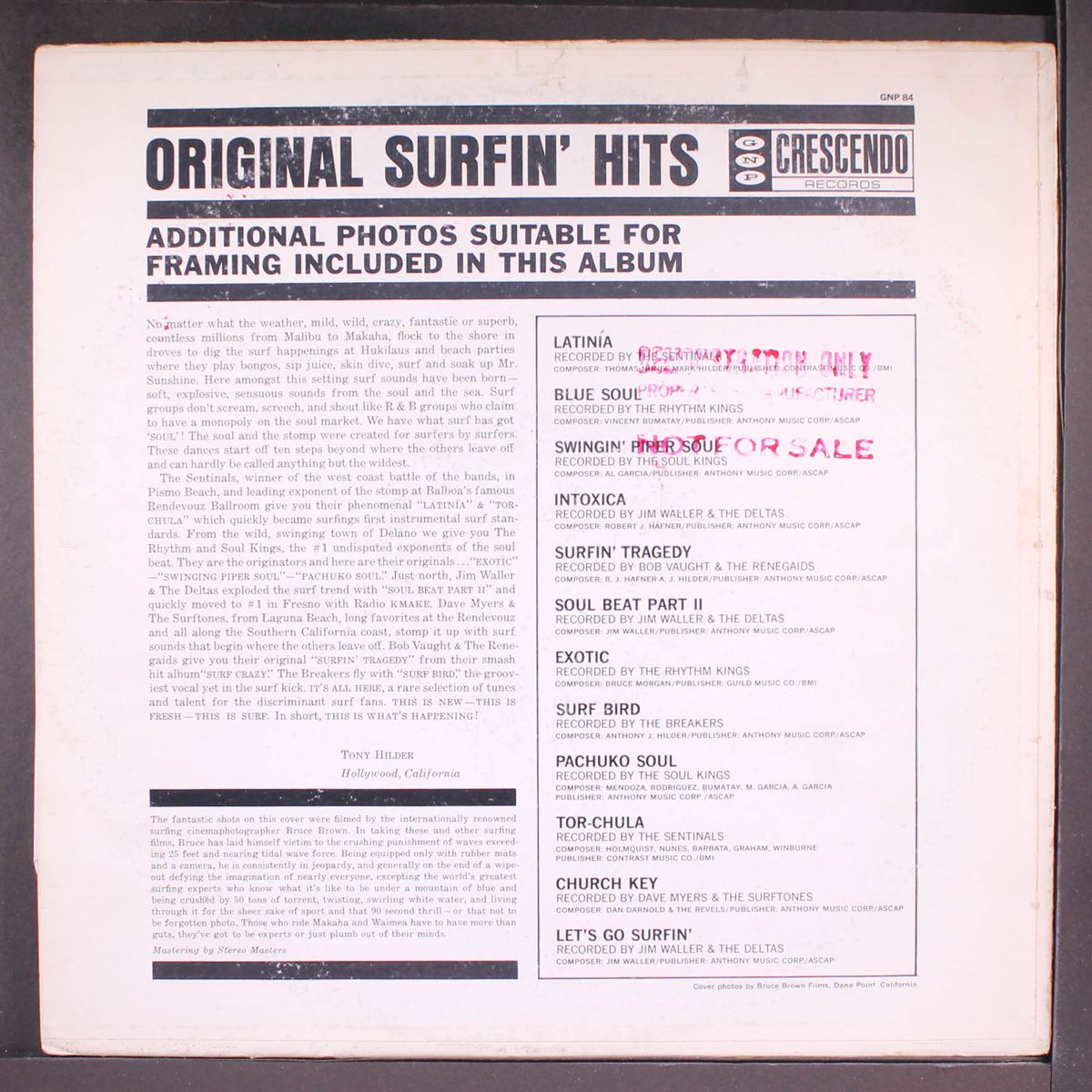 original surfin' hits by VARIOUS