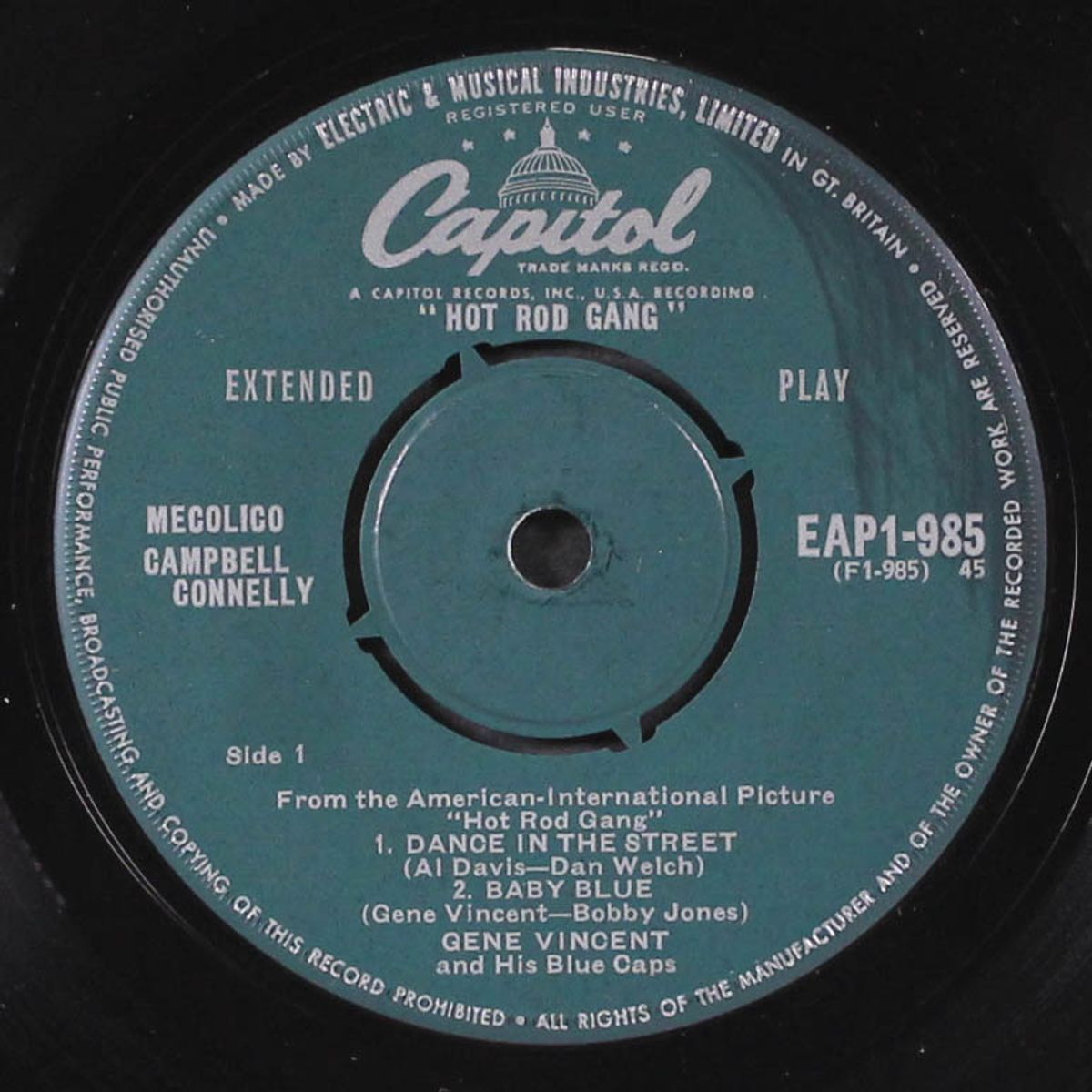 hot rod gang by GENE VINCENT