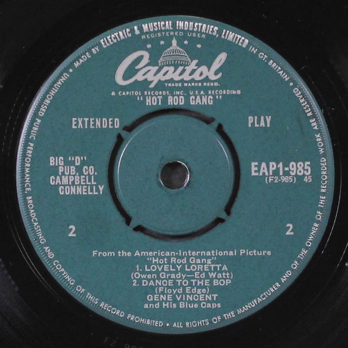 hot rod gang by GENE VINCENT