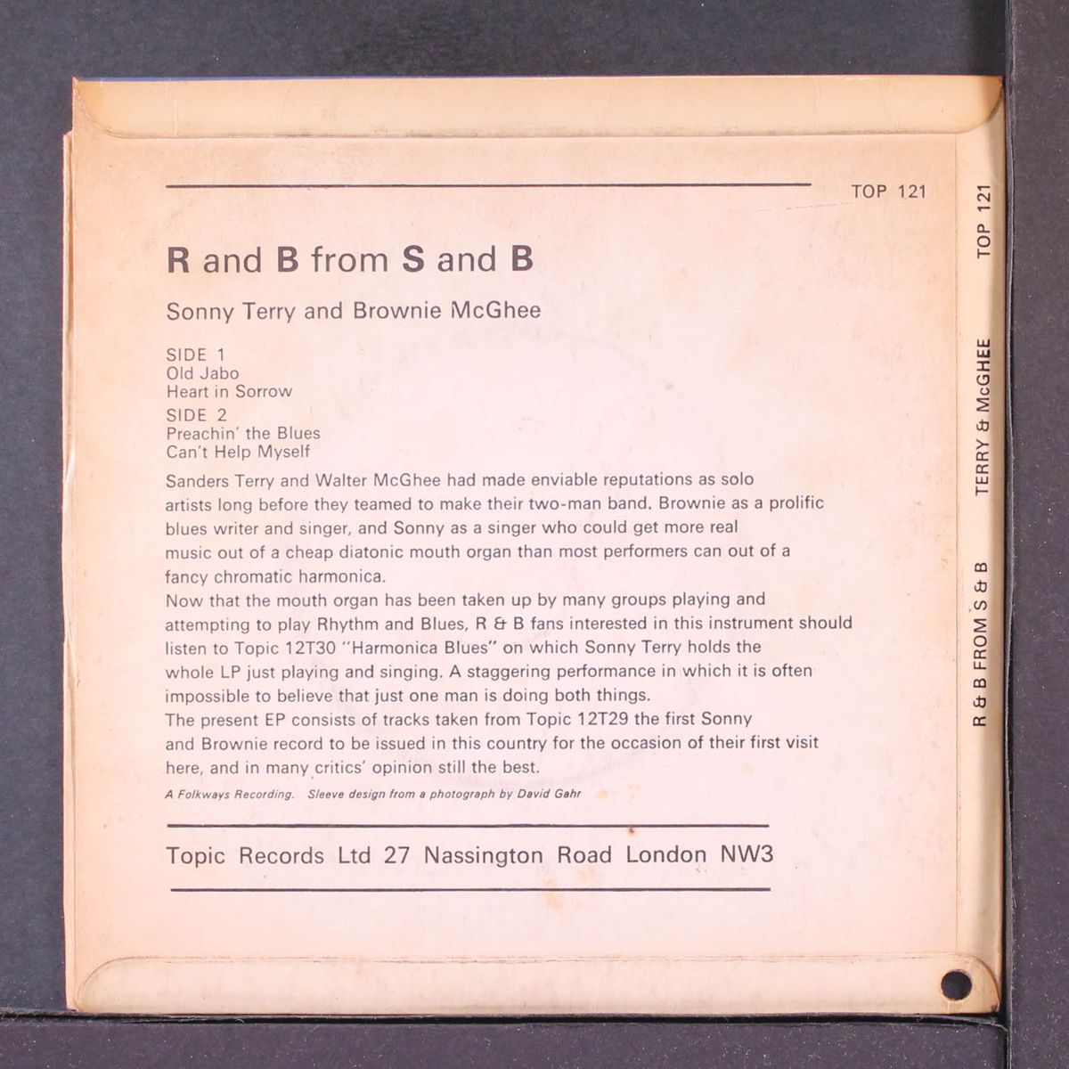 r&b from s&b by SONNY TERRY & BROWNIE MCGHEE