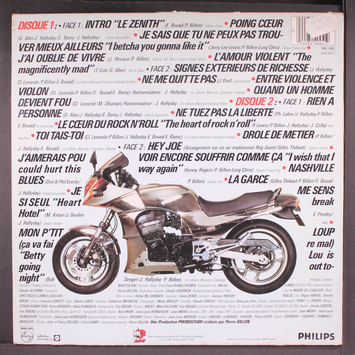 au zenith by JOHNNY HALLYDAY
