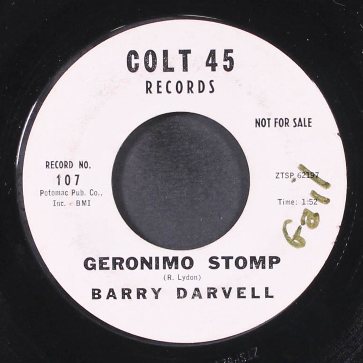 geronimo stomp / how will it end by BARRY DARVELL