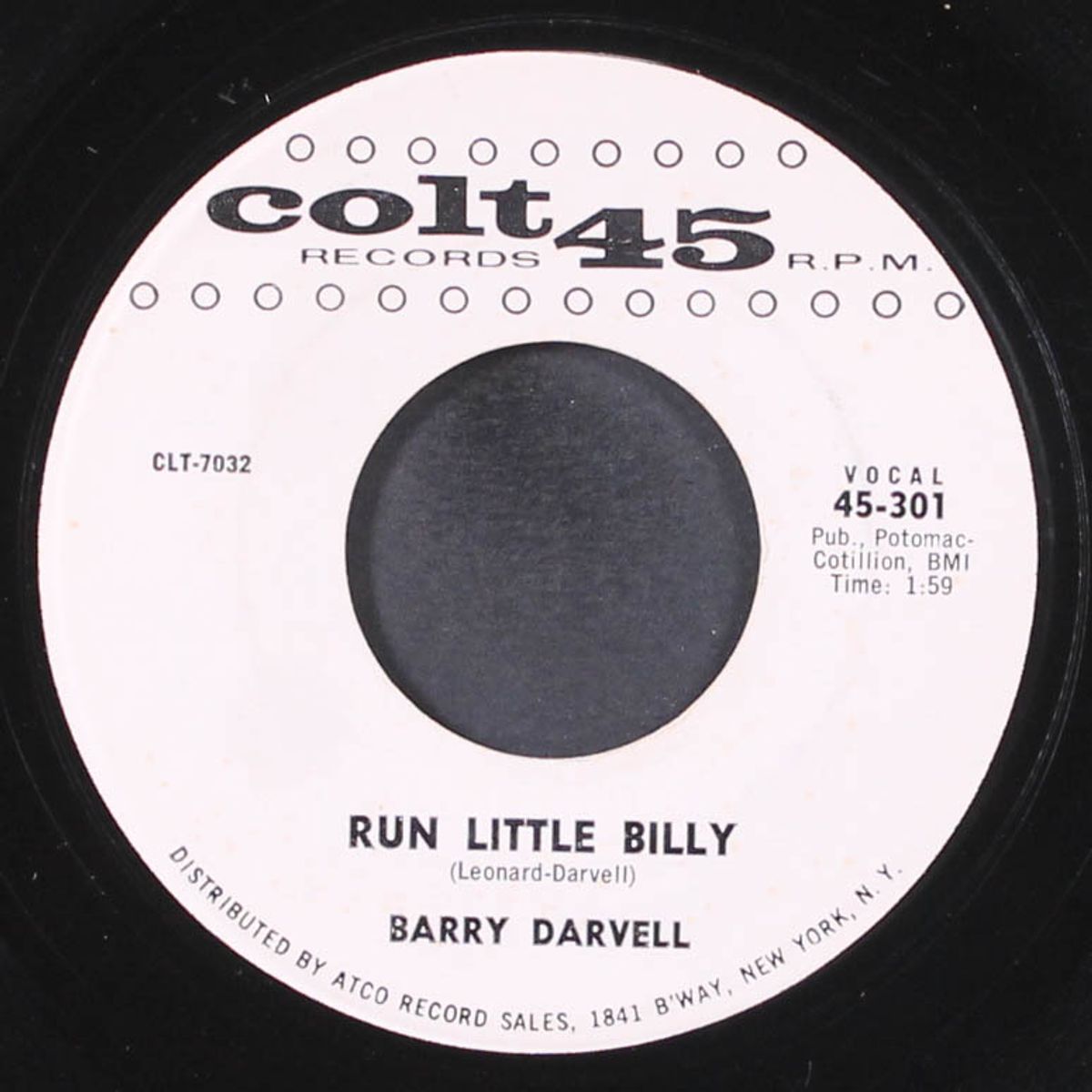run little billy / all i need is you by BARRY DARVELL