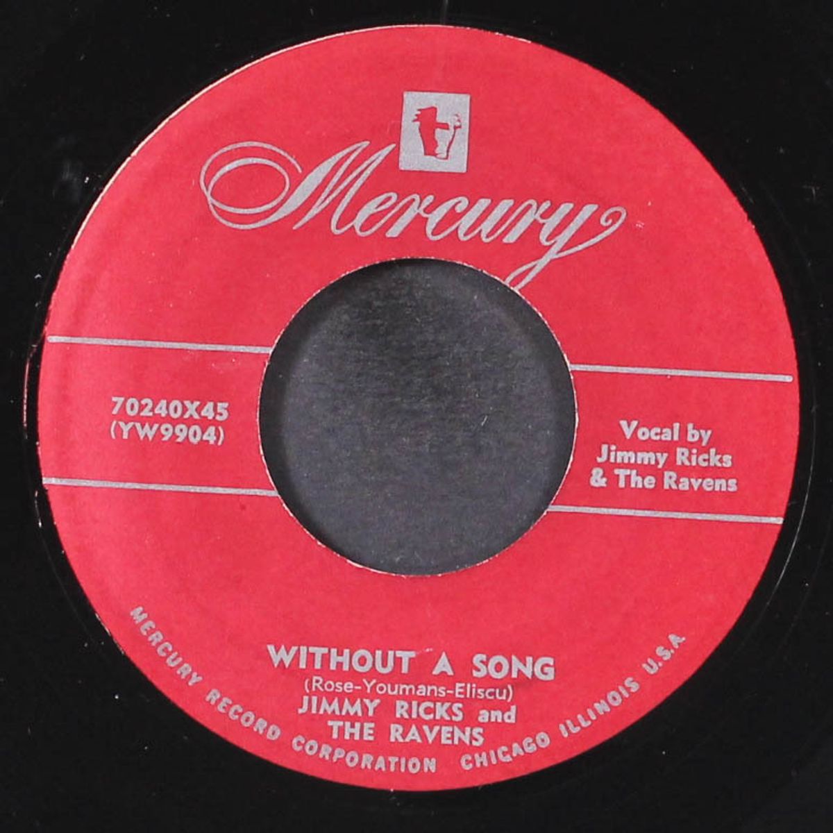 without a song / walkin' my blues away by JIMMY RICKS & RAVENS