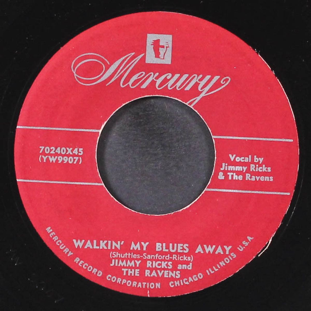 without a song / walkin' my blues away by JIMMY RICKS & RAVENS