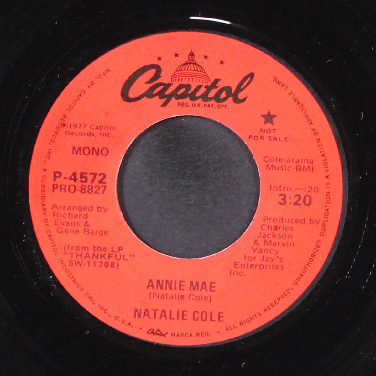 annie mae / just can't stay away by NATALIE COLE