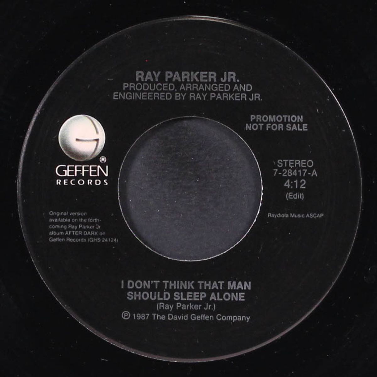 i don't think that man should sleep alone / same by RAY PARKER, JR.