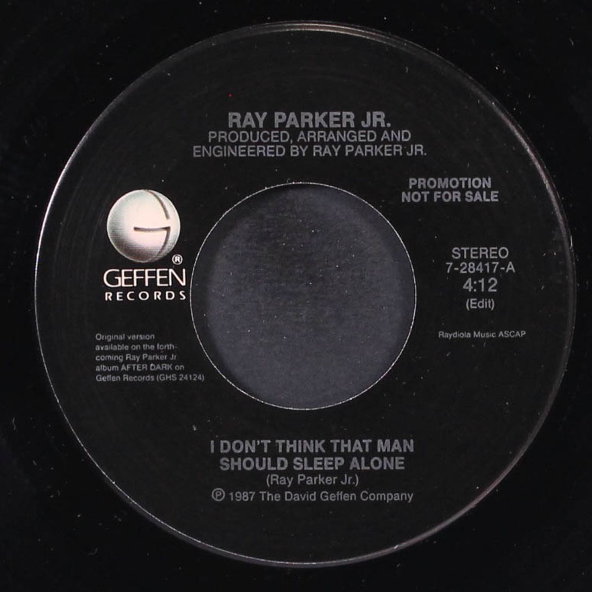 i don't think that man should sleep alone / same by RAY PARKER, JR.
