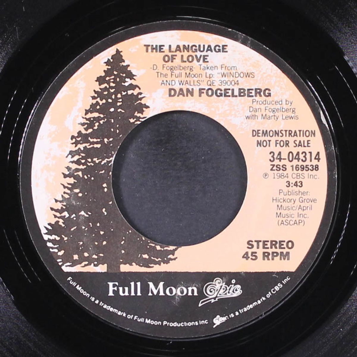 the language of love / same by DAN FOGELBERG