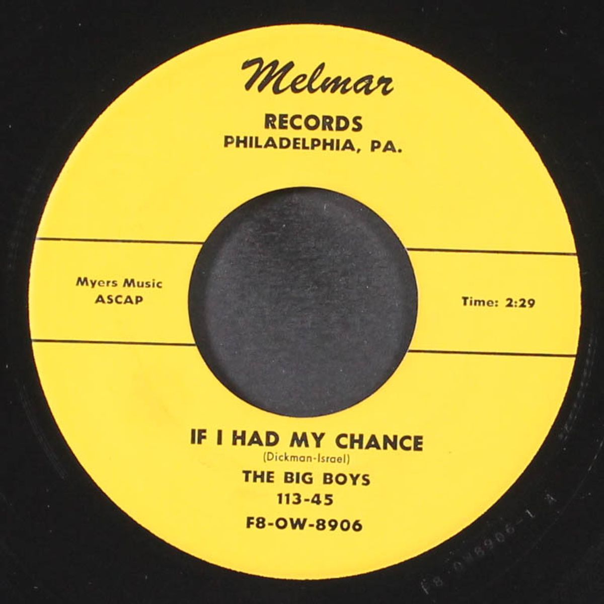 rock-rock--rock-a-bye baby / if i had my chance by BIG BOYS